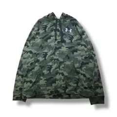 UNDER ARMOUR　迷彩パーカー　サイズ2XL　グリーン
