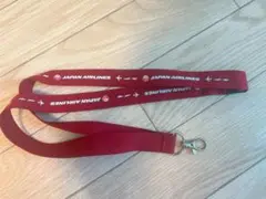JAPAN AIRLINES ストラップ 赤 JAL 非売品