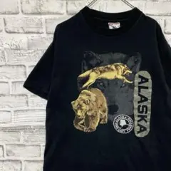 USA製90sヴィンテージTシャツ！シングルステッチ　ブラック半袖古着L74