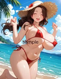 AIイラスト 美女 A4ポスター Ｊ96