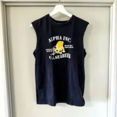 ALPHA INDUSTRIES アルファ カットオフTシャツ Mサイズ