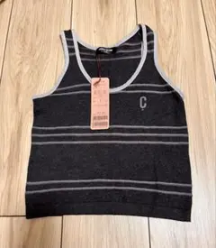 COMME CA ISM ストライプタンクトップ 110