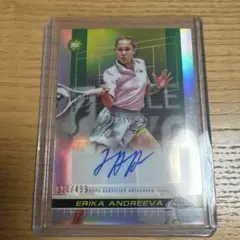 TOPPS CHROME TENNIS エリカ・アンドレーバ　直筆サイン