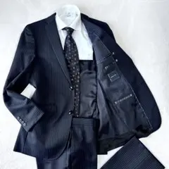 【美品】TAKA-Q MALE&Co.スーツ セットアップ ブラック サイズY6
