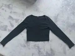 GU リブクロップドT 長袖