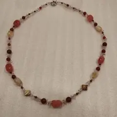 天然石ネックレス　水晶+ムーンストーン他