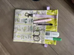 イラスト入り布製ナースポーチ