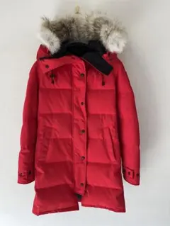 カナダグース リアルファー付 レッド