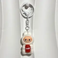 【新品未使用】labubuラブブ もふもふ コーラ キーリング付きキーホルダー