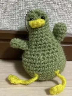 緑のあひるちゃん あみぐるみ ハンドメイド