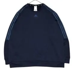 未使用 adidas 3ストライプ スウェットトレーナー 2XL US古着o12
