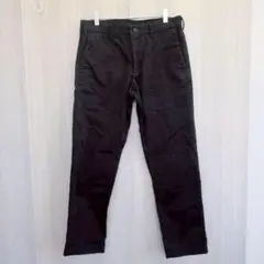 ユニクロ パンツ 綿パン ストレートパンツ ブラック XLサイズ