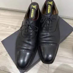 スコッチグレイン F746 ブラックレザーシューズ 24.5cm