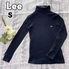【リー】Lee ネイビー タートルネック S ニットセーター ハイネック1985