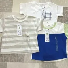 オーガニックコットン100% ベビーＴシャツ 3枚セット 70cm