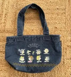 【未使用品】SNOOPY　Chocolat　倉敷限定　刺繍デニムトートバッグ