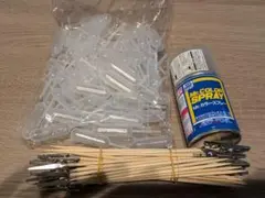 GSIクレオスS30Mr.カラースプレー つや消しクリアー　塗装棒　スポイト付き