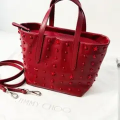 極美品✨JIMMY CHOO ジミーチュウミニサラ 2WAY バッグ スタッズ