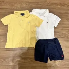 ポロシャツ2枚とショートパンツセット