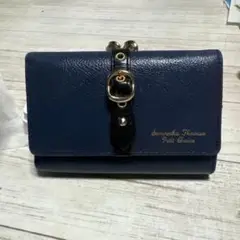 Samantha Thavasa petit choiceネイビー 三つ折り財布