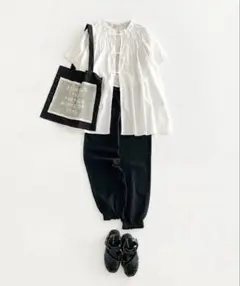 新品綿麻裾ギャザーレースパンツ❤️タイムセール