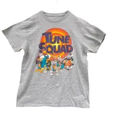 チューンスクアド　レディースTシャツ　灰色　S　希少　キャラクター　【3291】