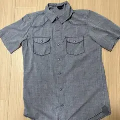 Burnside 半袖ワークシャツ グレーM