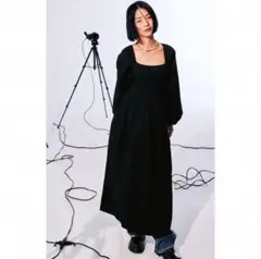 ZARA ワンピース　完売品　スクエアネック