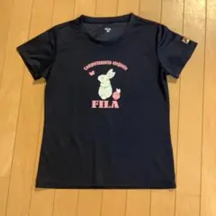 FILA ネイビー Tシャツ Lサイズ ウサギデザイン