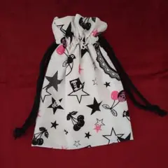 パンキッシュな巾着袋