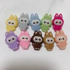 クロックス ジビッツ ラブブ 10点 カラフル セット LABUBU ラビット