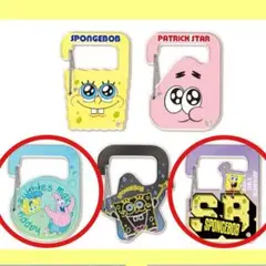 スポンジボブ　アクリルカラビナ　ガチャガチャ　パトリック　2点セット