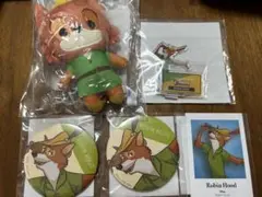 セガラッキーくじ ロビンフッド ぬいぐるみとアクスタとバッジとカードのセット