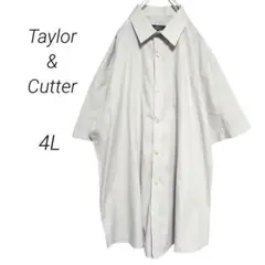 【Taylor&Cutter】 半袖シャツ レギュラーフィット 大きいサイズ