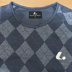 LUCENT M 吸汗速乾 Tシャツ ネイビー系