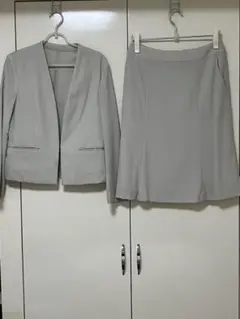 23区　ベージュ　スーツ　Lサイズ　夏物