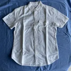 GAP リネン混 メンズシャツ ホワイト