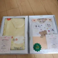 恵愛病院コラボ妖精の森スリーパー イエロー 羊の刺繍 バスポンチョまとめて