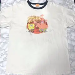 レア スポンジボブ 00s Tシャツ XL リンガー ディズニー ビンテージ