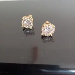 18k ジルコニア ゴールド ピアス ヒップホップ チカーノ アバランチ
