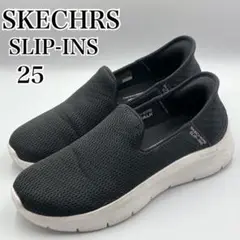 スケッチャーズ スリップインズ GOWALK スリッポン ブラック 25