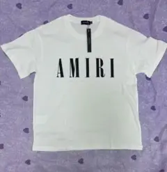 AMIRI ホワイト ロゴプリント Tシャツ M