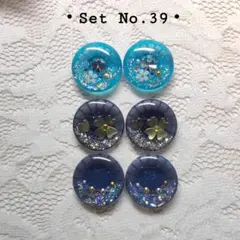 ・Set No.39・ 3ペアセット ネオサイズ レジンアイチップ