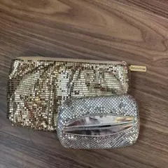 Whiting and Davisスパンコール ポーチセット
