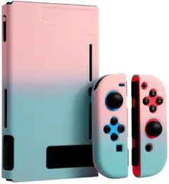 Switchカバー分体式カバー ニンテンドースイッチカバー ピンク+青