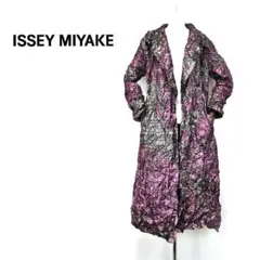 ★2010A/W イッセイミヤケ★ シワ加工 プリーツ メタリック コート