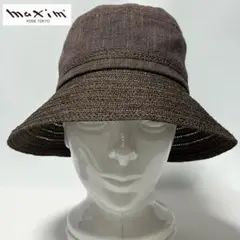 【超美品】老舗高級帽子店神戸maxim 日本製 美しいスタイルと透かし編みハット