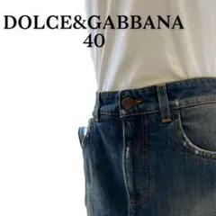 DOLCEu0026GABBANAドルガバ ダメージデニム ミニスカート サイズ40
