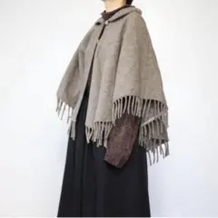 古着屋 ウール ポンチョ