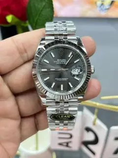 ROLEX デイトジャスト 自動巻き時計 グレー